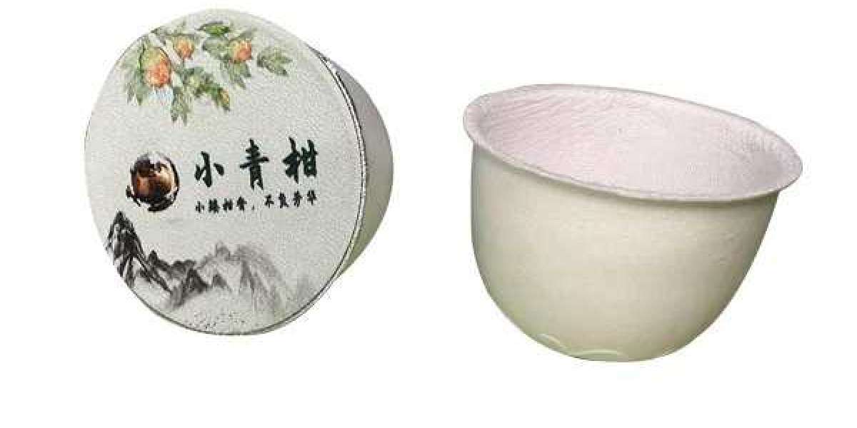 Manufacturing process of molded pulp kungfu tea cup