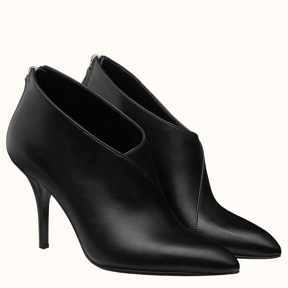 Hermes Virginia Ankle Boot In Black Leather HERMESHS5014