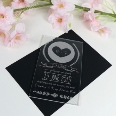11B Laser Engraved Acrylic Wedding Invitation Cards Profile Picture
