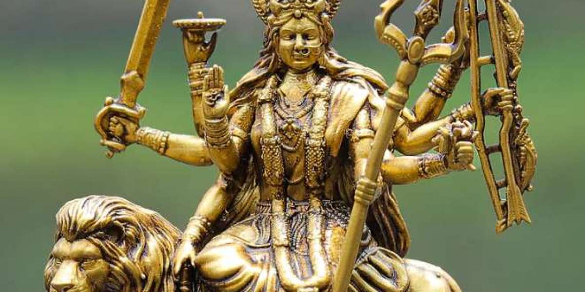 Embrace Divine Protection and Serenity with a Durga Mata Car Dashboard Idol