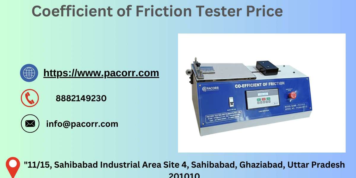 Why Every Manufacturer Needs Pacorr’s Coefficient of Friction Tester for Optimal Quality Assurance