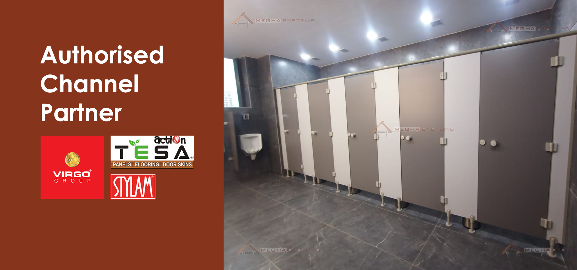 Toilet Cubicle Manufacturers in Noida - Megha Systems