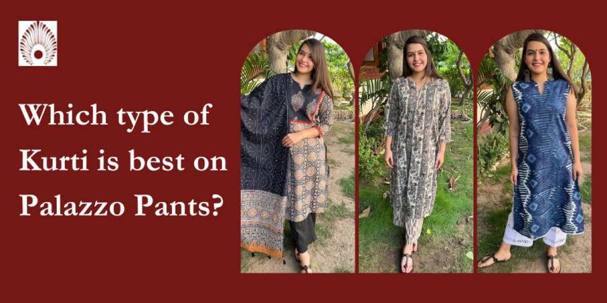 Which type of kurti is best on palazzo pants?