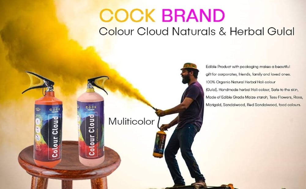 Best Holi Colour Cylinder for Holi Celebration | Cock Colours