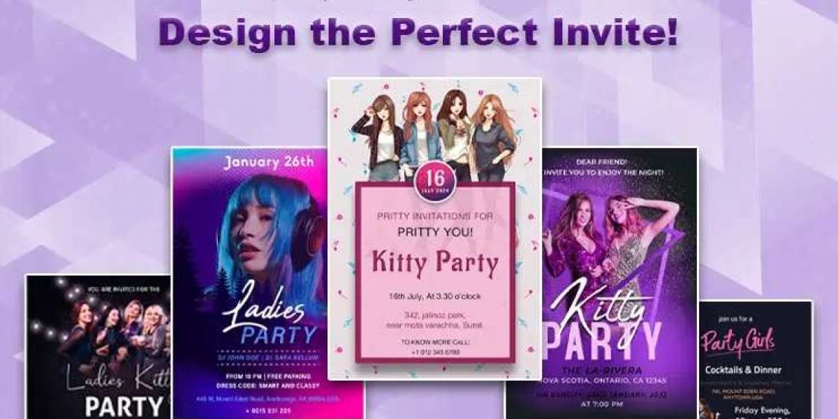 Digital Best Kitty Party Invitation