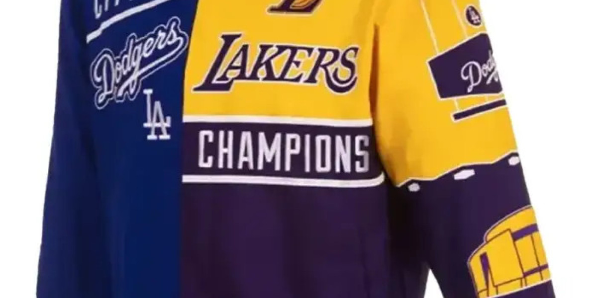City of Champions Los Angeles Lakers and Dodgers Bomber Jacket