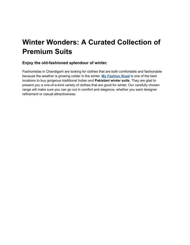 PPT - Winter Wonders_ A Curated Collection of Premium Suits PowerPoint Presentation - ID:14654070