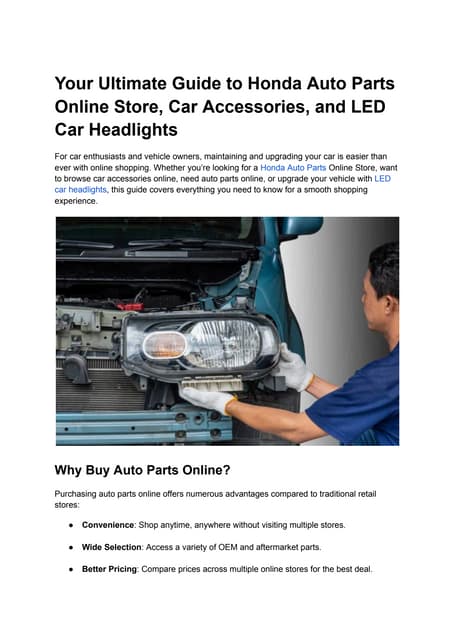 Your Ultimate Guide to Honda Auto Parts Online Store, Car Accessories, and LED Car Headlights (2).pdf