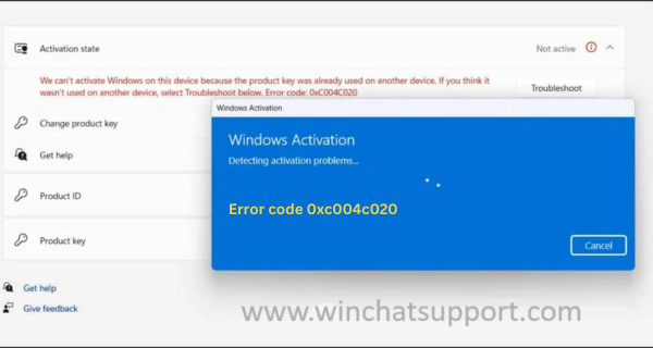 Qucik Solutions to fix Windows Activation error code 0xC004C020