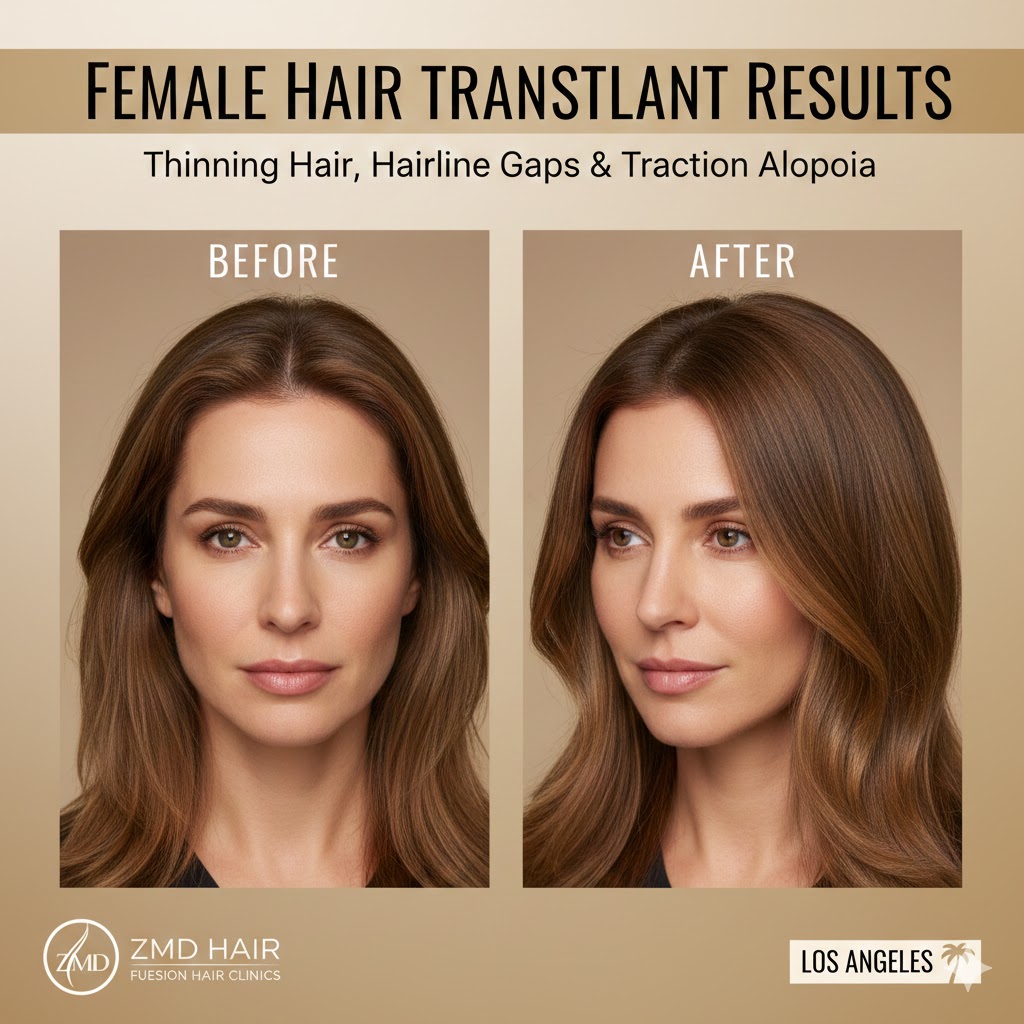 Female Hair Transplant in Los Angeles | ZMD Hair