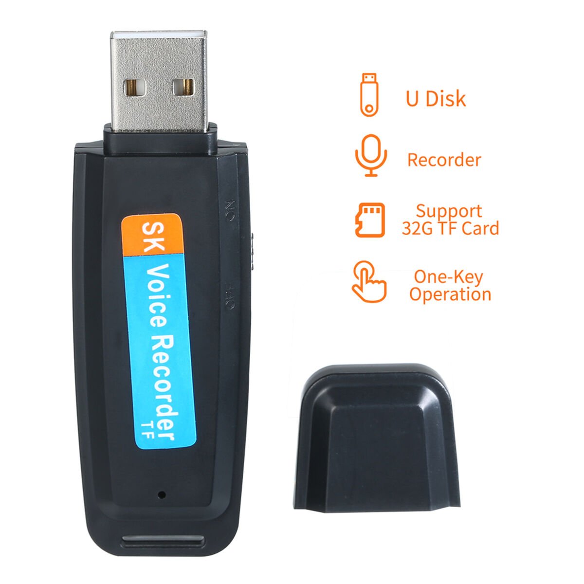 USB Voice Recorder Pen Drive Flash Drive, 5 Hours Battery Backup USB Pen Drive Audio Recorder, Pen Drive Hidden Voice Recorder Spy World