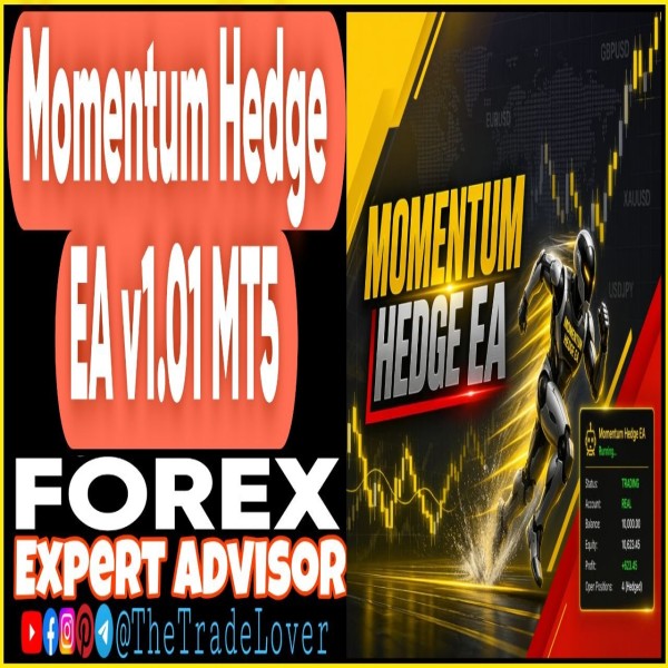 Momentum Hedge EA v1.01 MT5 (Works on Build 5660) | Forex Robot | MT5 Expert Advisor - The Trade Lovers