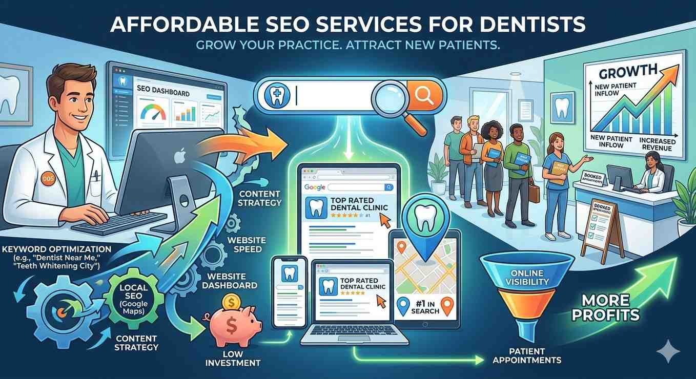 How Affordable SEO Services for Dentists Can Drive More Patient Bookings in 2026