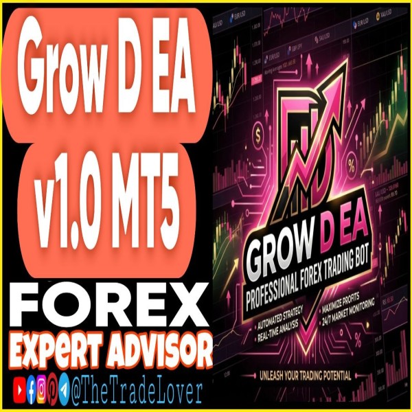 Grow D EA v1.0 MT5 (Works on Build 5660) | Forex Robot | MT5 Expert Advisor - The Trade Lovers