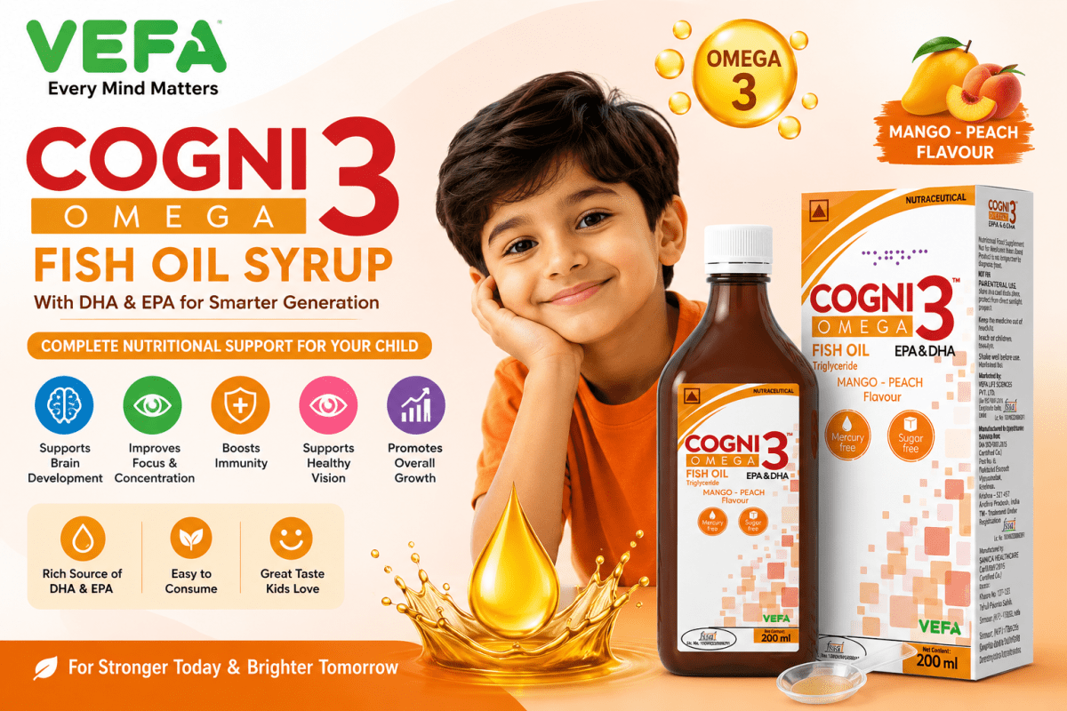 Cogni 3 Omega Fish Oil Syrup – Benefits, Uses & Complete Guide – Vefa Life Sciences