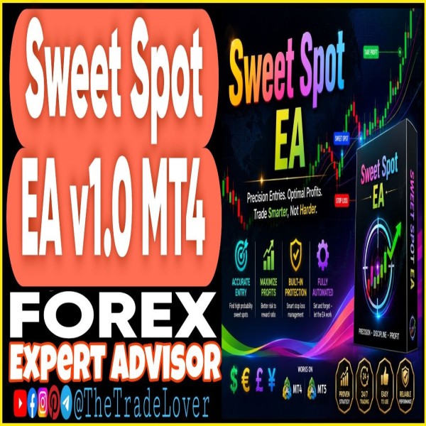 Sweet Spot EA v1.0 MT4 (Works on Build 1471) | Forex Robot | MT4 Expert Advisor - The Trade Lovers