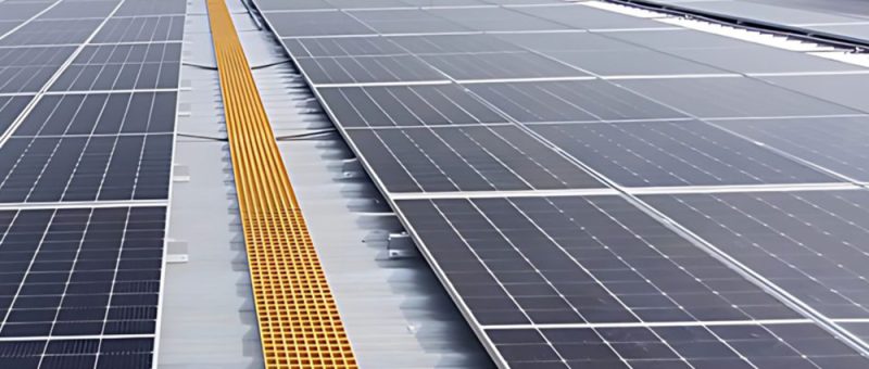 Solar Walkway Grating - Fibrotech