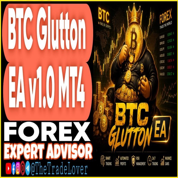 BTC GLUTTON EA v1.0 MT4 (Works on Build 1471) | Forex Robot | MT4 Expert Advisor - The Trade Lovers