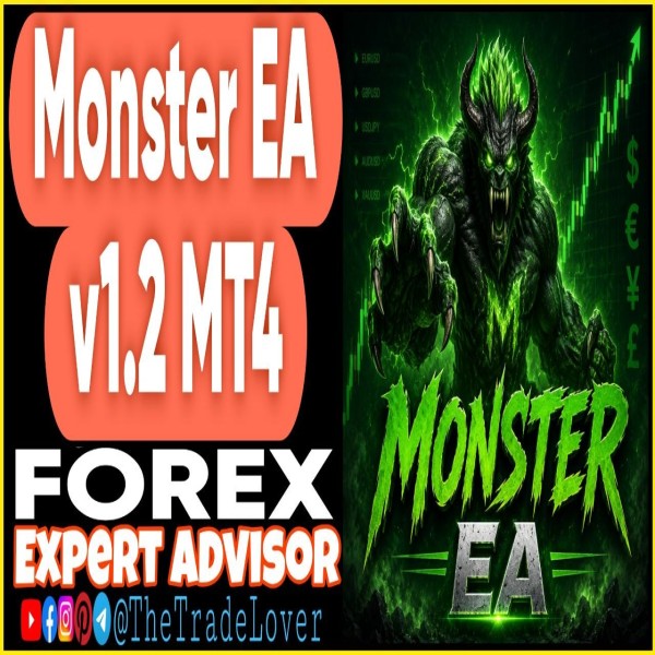Monster EA v1.2 MT4 (Works on Build 1471) | Forex Robot | MT4 Expert Advisor - The Trade Lovers