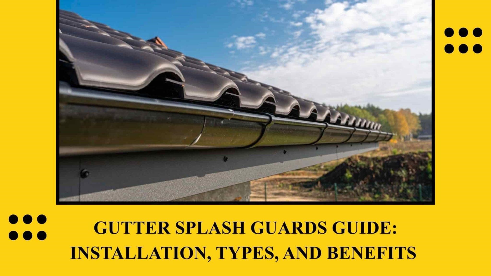 What are the Gutter Splash Guards Benefits: Complete Guide