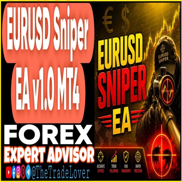 EURUSD Sniper EA v1.0 MT4 (Works on Build 1471) | Forex Robot | MT4 Expert Advisor - The Trade Lovers
