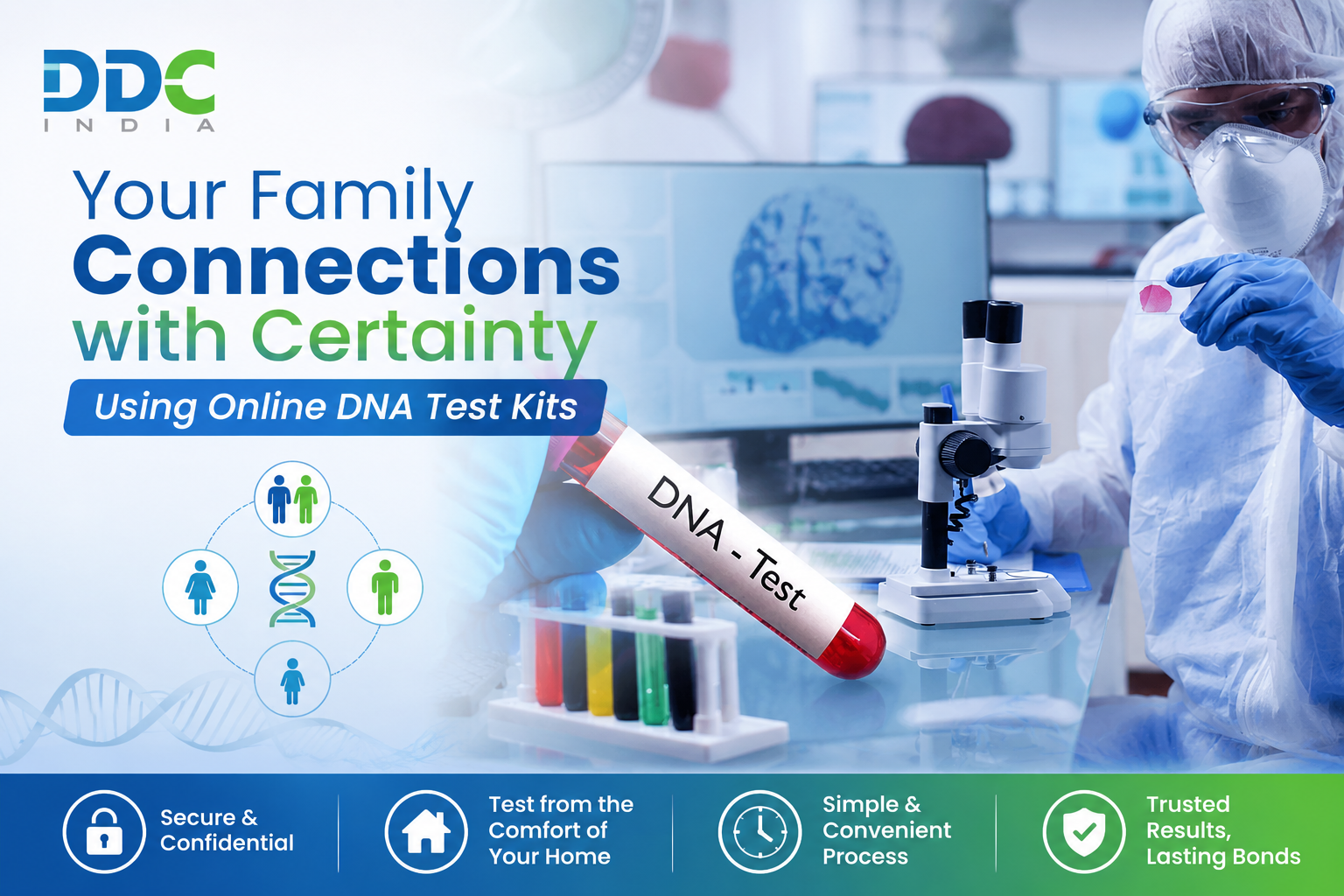 Discover Your Family Connections with Certainty Using Online DNA Test Kits – DDC Laboratories India