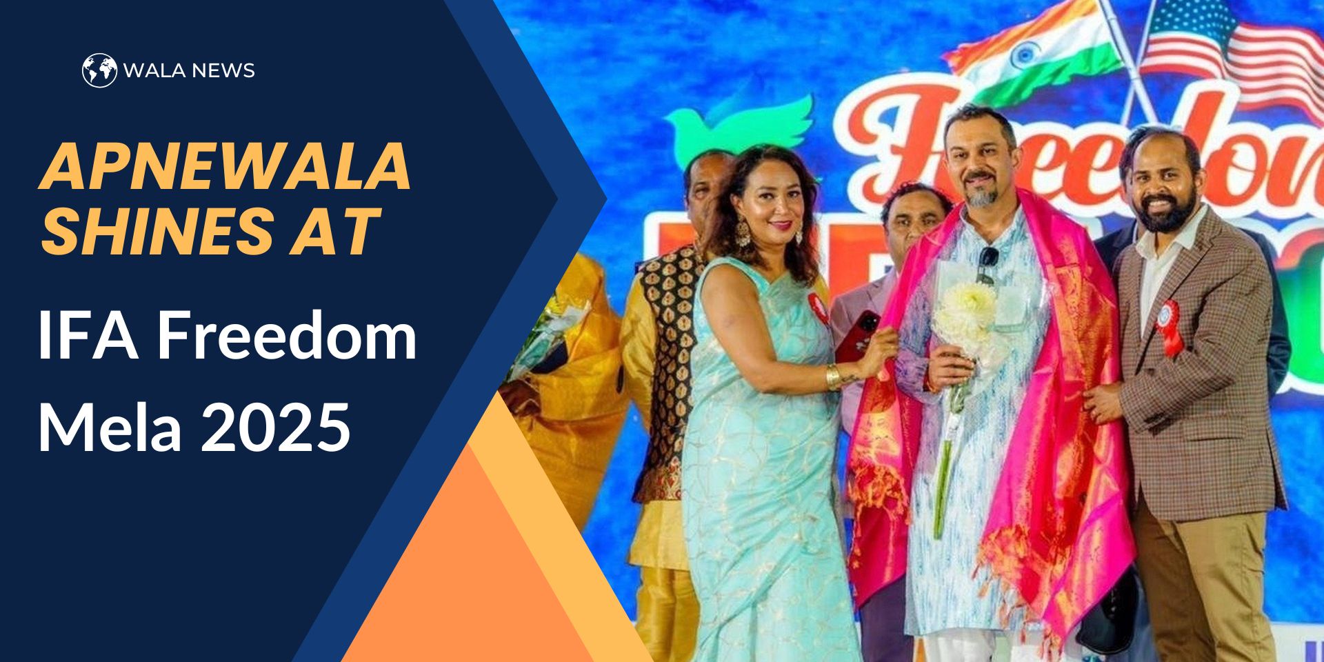 ApneWala CEO Honored at IFA Freedom Mela 2025 in Atlanta - ApneWala Hotel Furniture