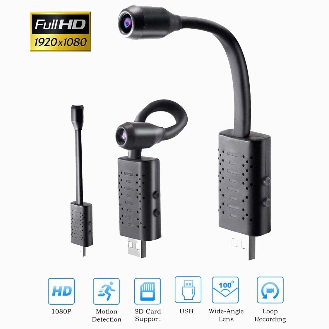 Spy Wireless Hidden Camera USB Cable with Audio Spy World