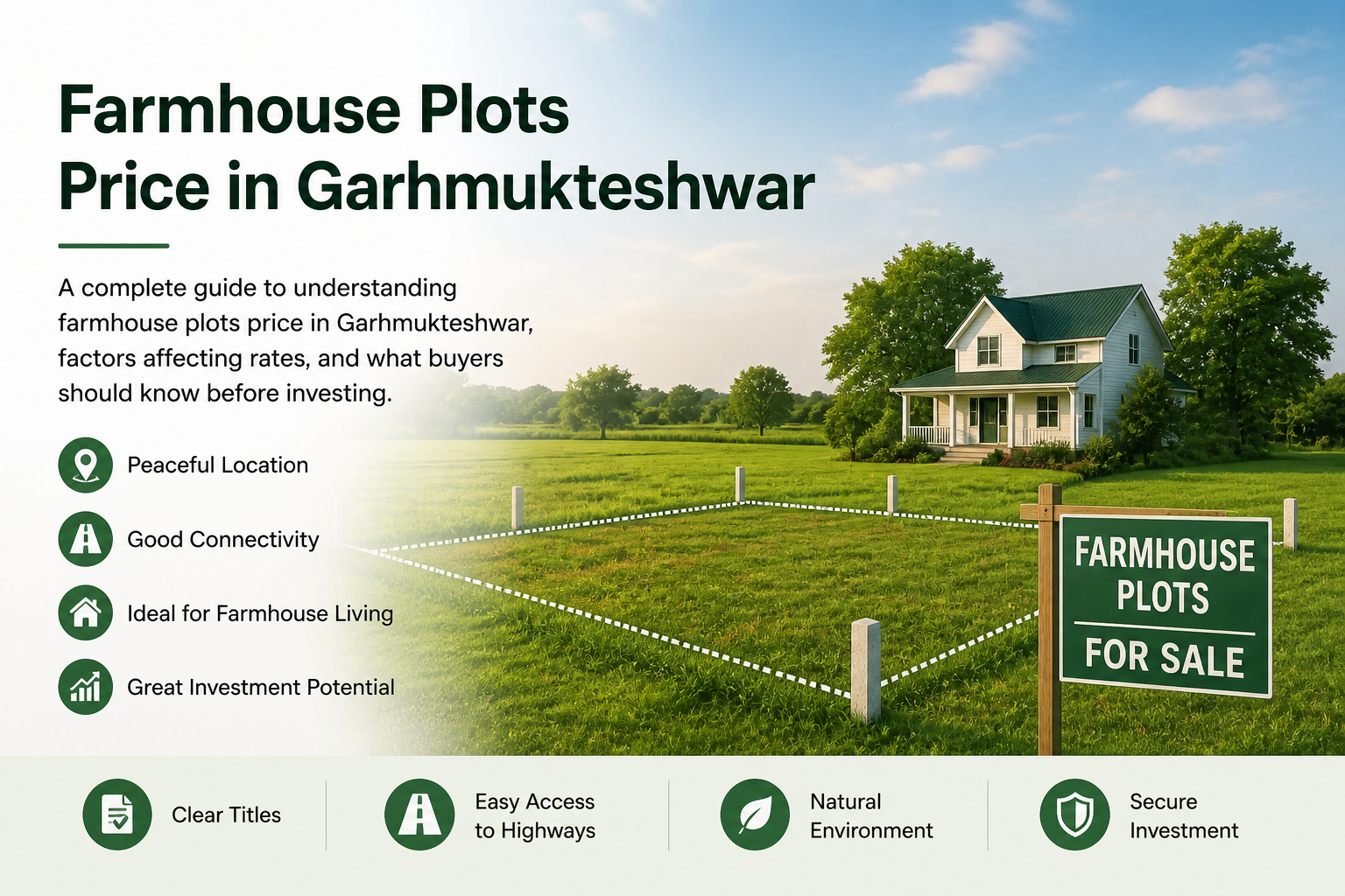 Farmhouse Plots Price in Garhmukteshwar: A Clear Guide for Buyers |...
