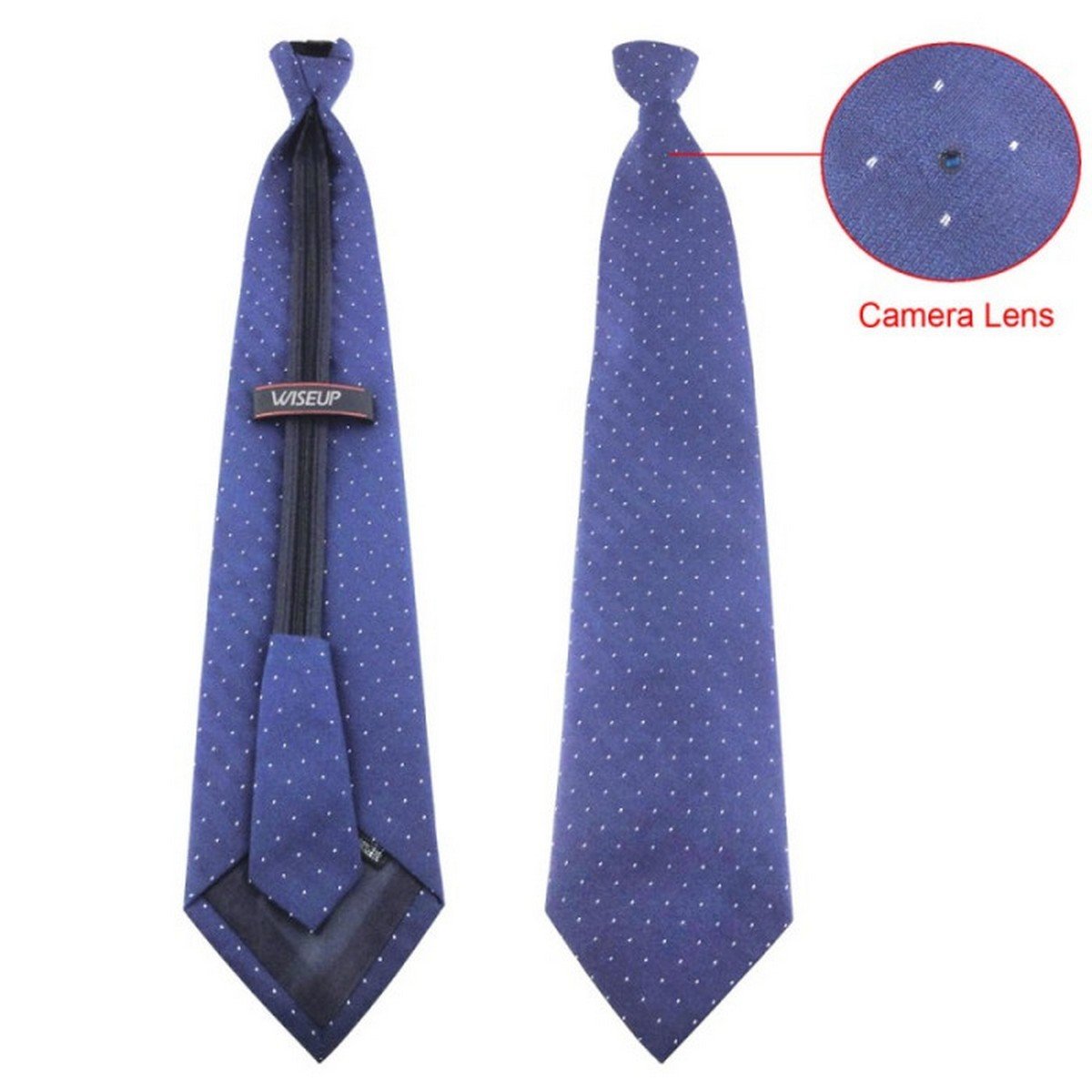 Full HD Neck Tie Hidden Camcorder Camera, Secret Office Spy Tie Wearable Camera Professional Hidden Wearable Tie Spy Cam Long Battery Backup up to 4 Hours Spy World