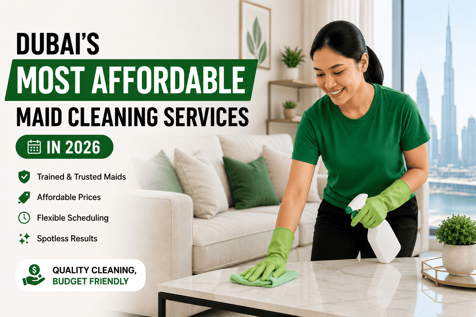 Dubai's Most Affordable Maid Cleaning Services in 2026