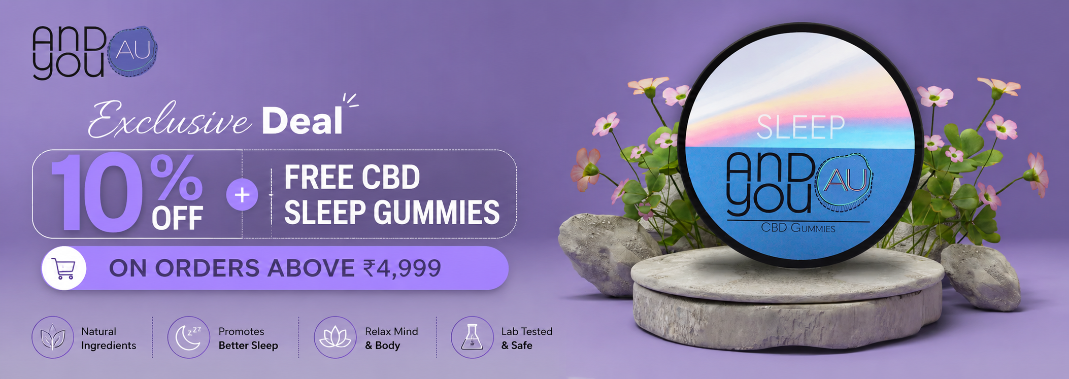 Enjoy 10% Off on CBD Products with Free Sleep Gummies – Andyou
