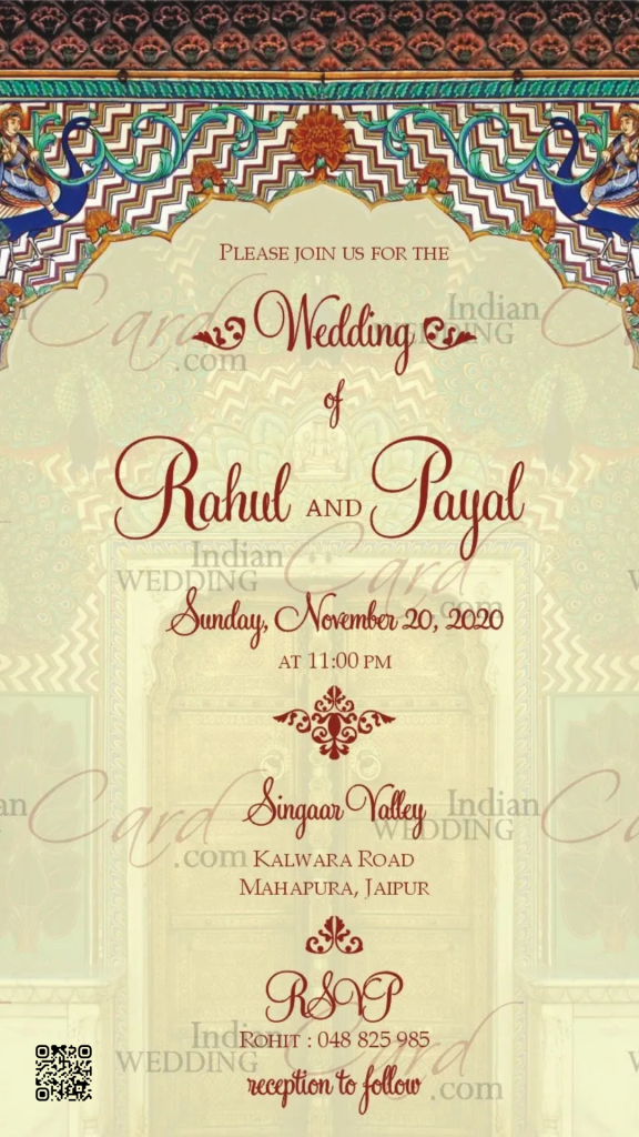 QR Code Wedding Invitations Vs RSVP Cards | Indian Wedding Card's Blog