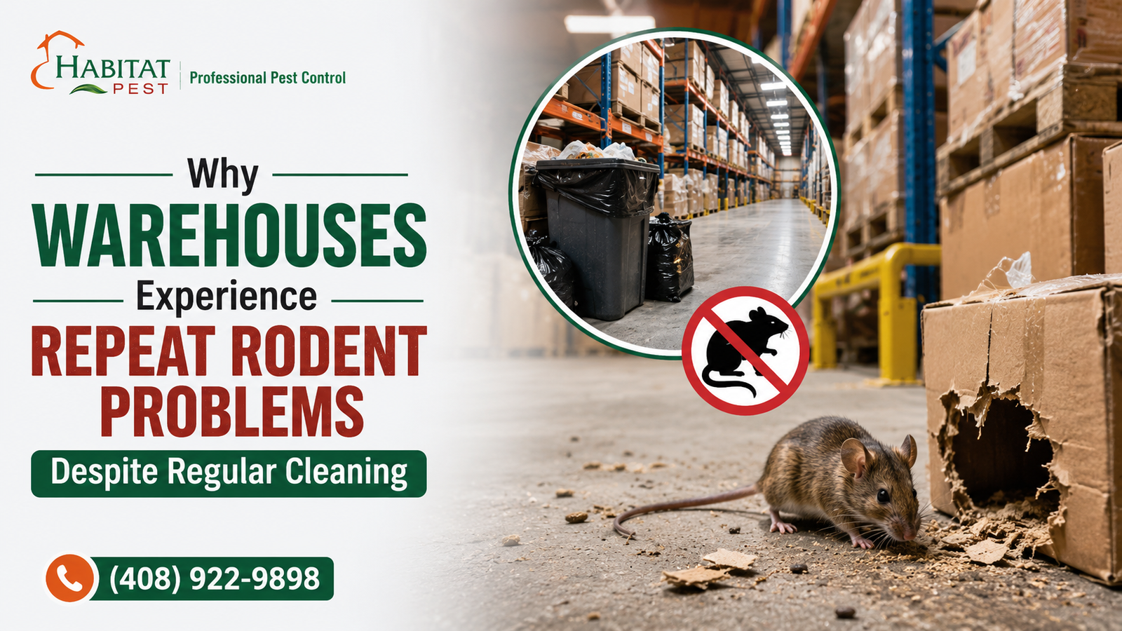 Why Warehouses Experience Repeat Rodent Problems Despite Regular Cleaning | Habitat Pest